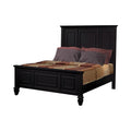 Queen Panel Bed with High Headboard Black R900825