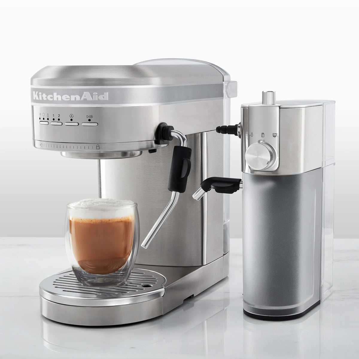Automatic Milk Frother Attachment Stainless Steel Y50167