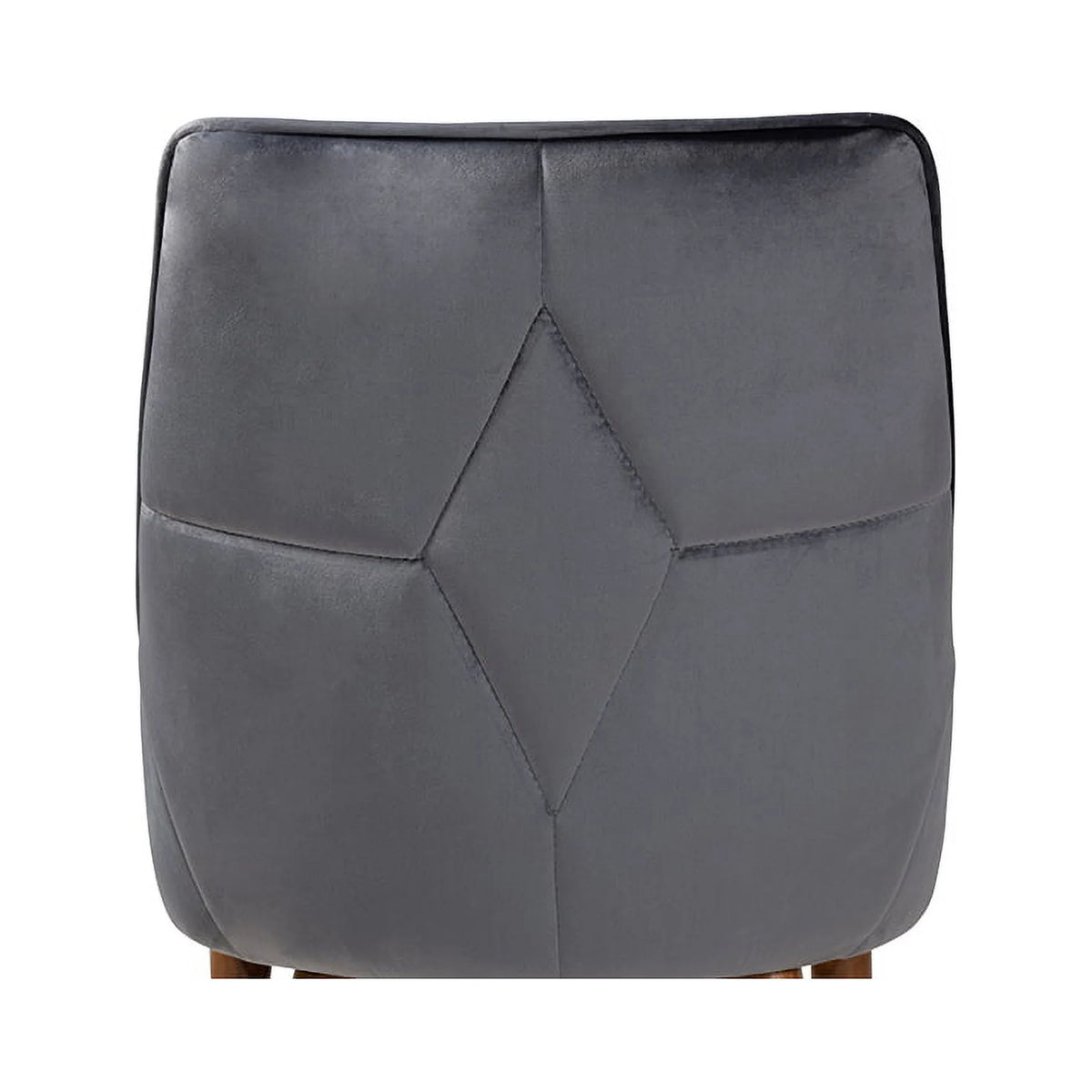Grey Velvet 2-Piece Dining Chair Set Z813
