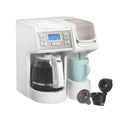 White Stainless Steel Coffee Maker M137878