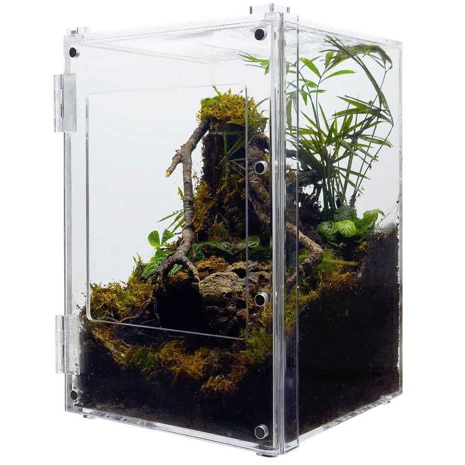 Acrylic Reptile Enclosure Front-Opening 8x8x12 R213258