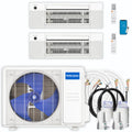 30,000 BTU 2 Zone Ceiling Cassette Ductless Air Conditioner and Heat Pump R86594