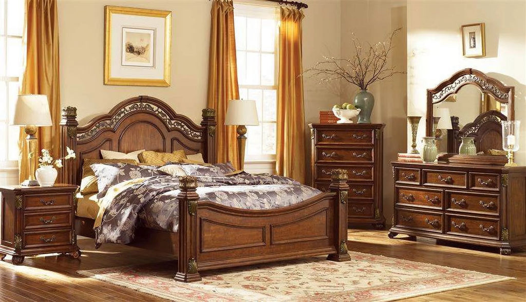 Dark Brown 3 Drawer Night Stand J9938