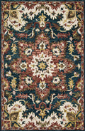 Teal Raspberry Rug 7'9 x 9'9 N541315