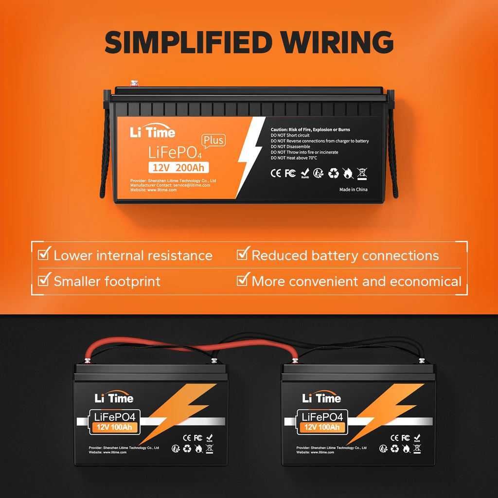 12V 200Ah Lithium LiFePO4 Battery V187189