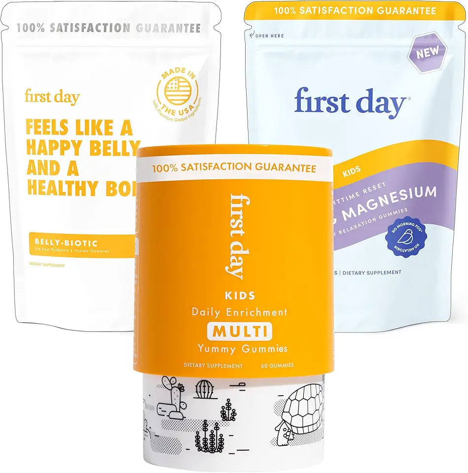 Kids’ Wellness Bundle with Multivitamins, Tribiotics & Calming Magnesium Gummies R5553