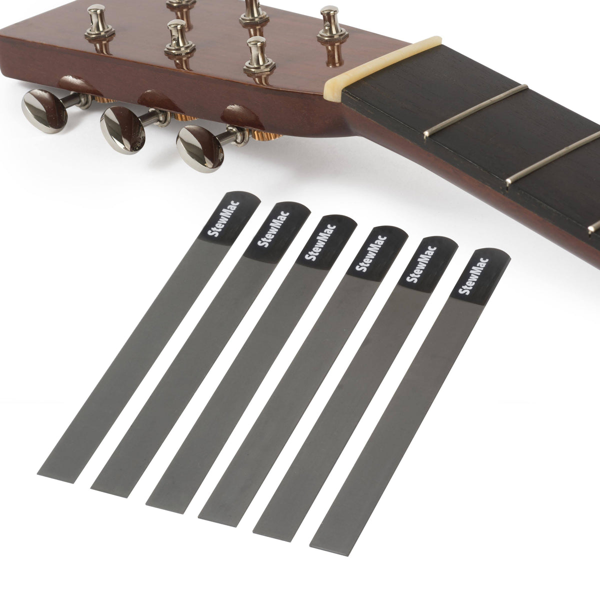 Gauged Nut Slotting File Set for Acoustic Guitar, Set of 6 Y6156