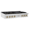 48 In. 7 Gas Burners Stainless Steel Rangetop P718209