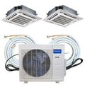 24K BTU 2 Zone Ductless Mini Split Heat Pump Q307