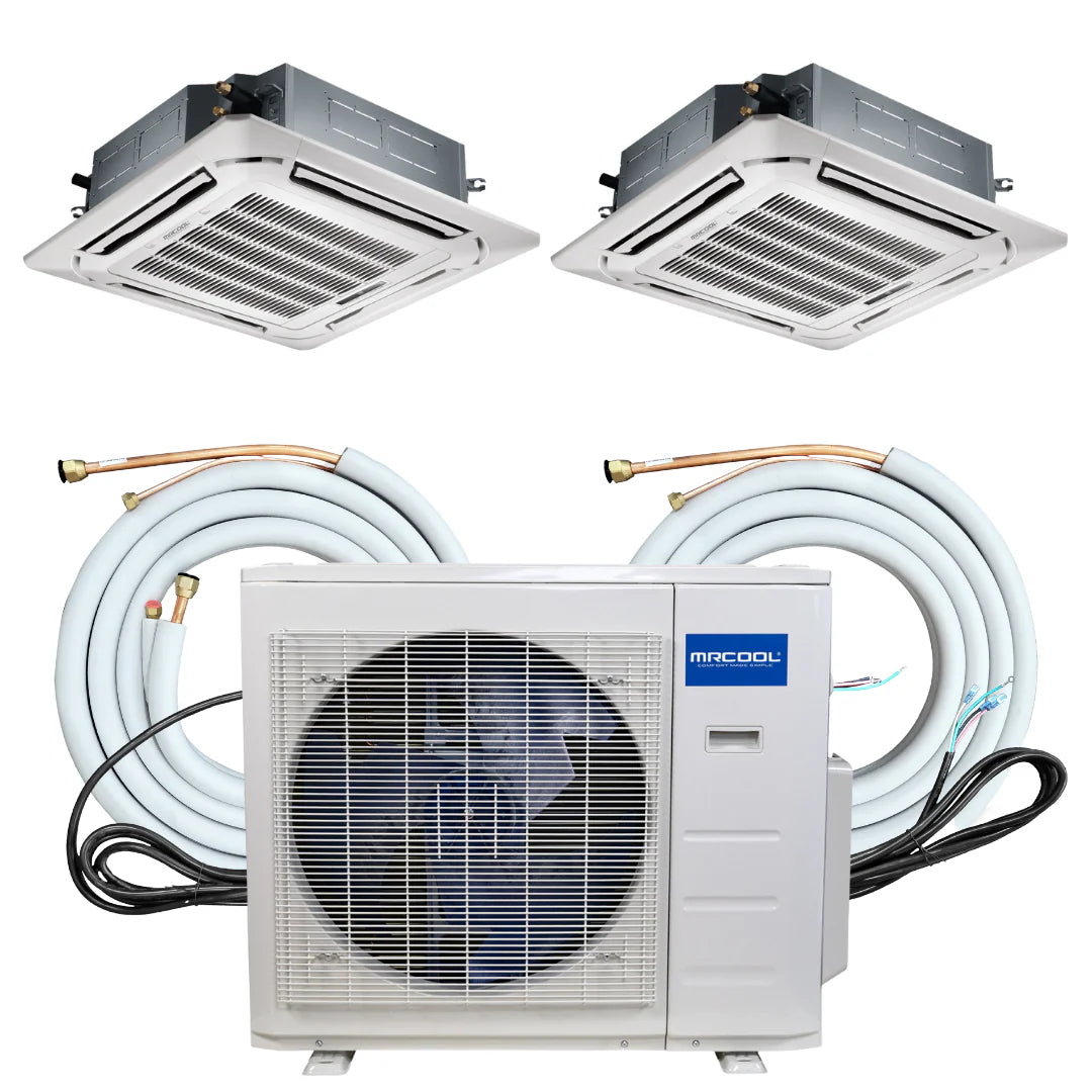 24K BTU 2 Zone Ductless Mini Split Heat Pump Q307