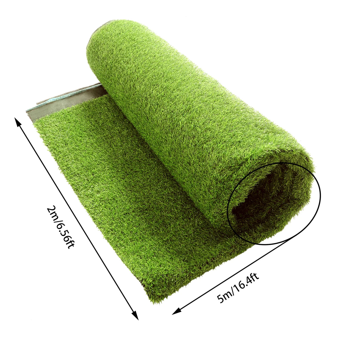 Artificial Grass Turf 5*2m Synthetic Thick Fake Faux Grass Rug Carpet Q958624