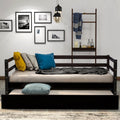 Twin Size Espresso Daybed with Trundle T2323