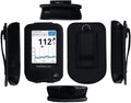 Fitted Leather Case with Screen Protector and Lanyard for Freestyle Libre 3, Freestyle Libre 2 Black X729