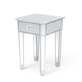 Mirrored Nightstand End Table with Drawer G260616