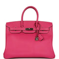 Pre-owned Rose Tyrien Epsom Leather Handbag C9753