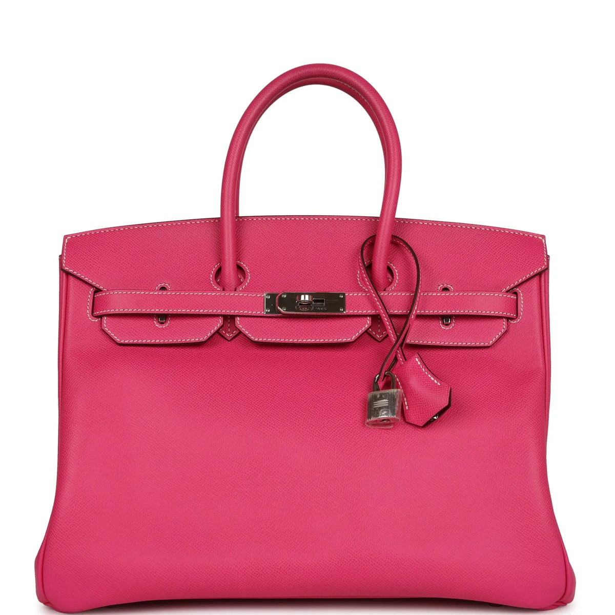 Pre-owned Rose Tyrien Epsom Leather Handbag C9753