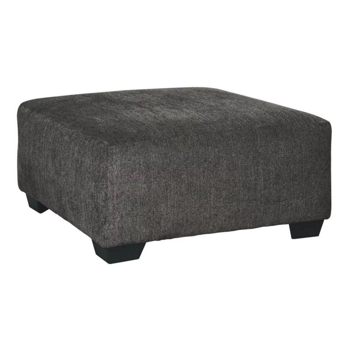 Gray Oversized Fabric Accent Ottoman B885911