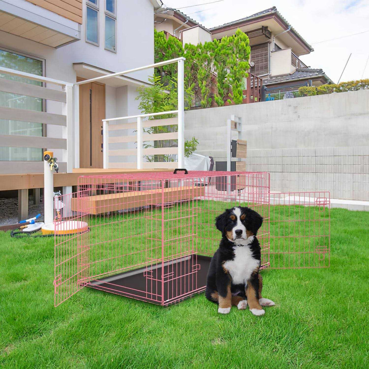 Large Metal Dog Crate Kennel with Divider Y200