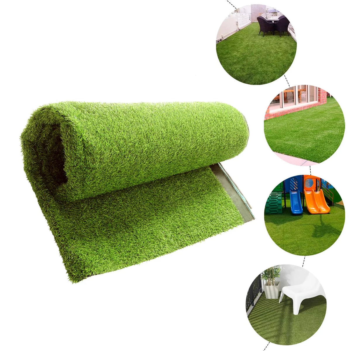 Artificial Grass Turf 5*2m Synthetic Thick Fake Faux Grass Rug Carpet Q958624