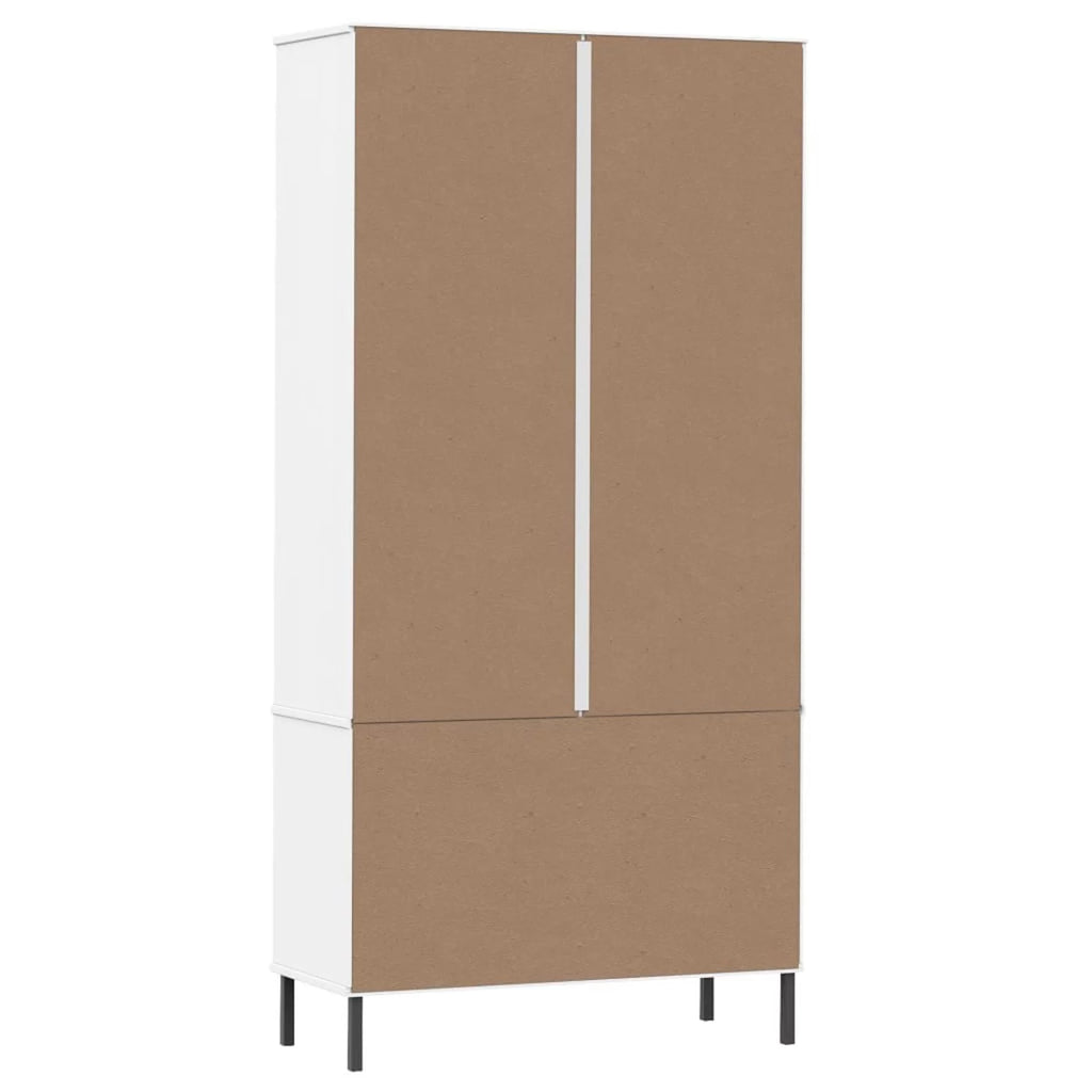 Pine Wood Bookcase with 2 Doors Cabinet and 2 Storage Drawers R6334
