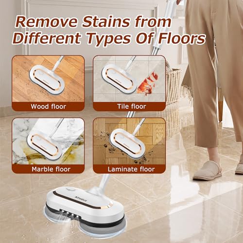 Cordless Electric Spin Mop with Sprayer N94209