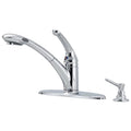 Single Handle Pull Out Kitchen Faucet with Side Spray H25789