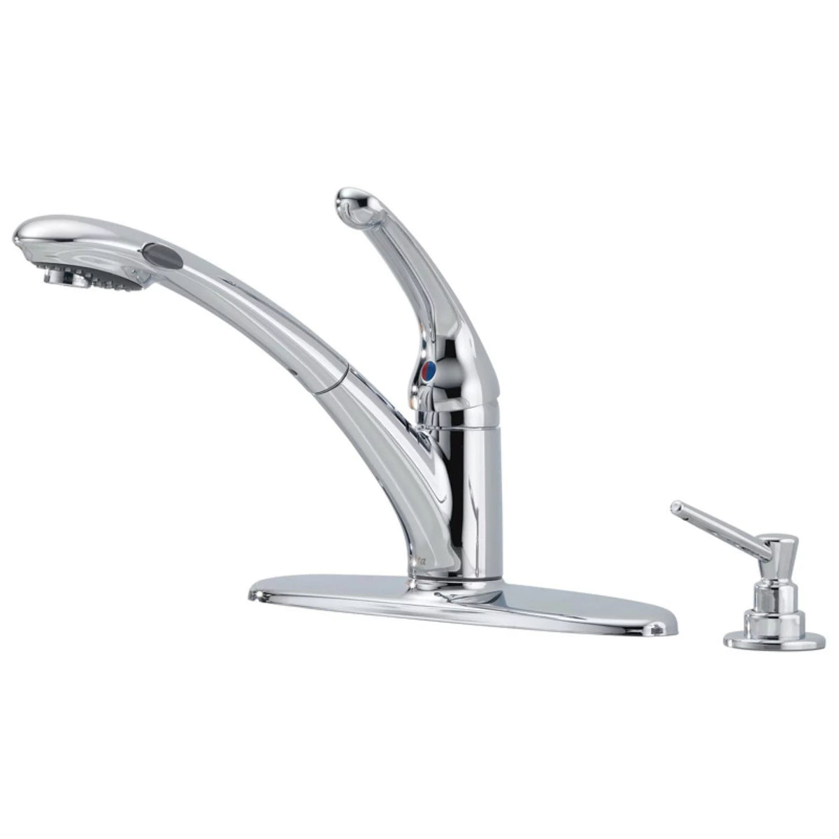 Single Handle Pull Out Kitchen Faucet with Side Spray H25789