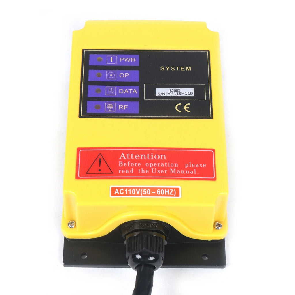 Wireless Lifting Machine 6 Channel 2 Speed Control Hoist Crane Radio Remote Control System 2 Transmitter I65291