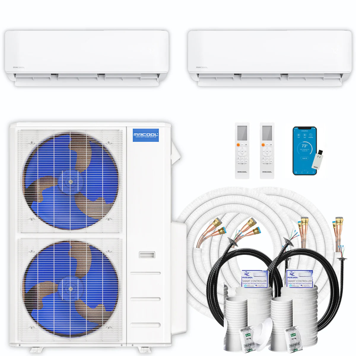 45,000 BTU 2 Zone Ductless Air Conditioner and Heat Pump M1861