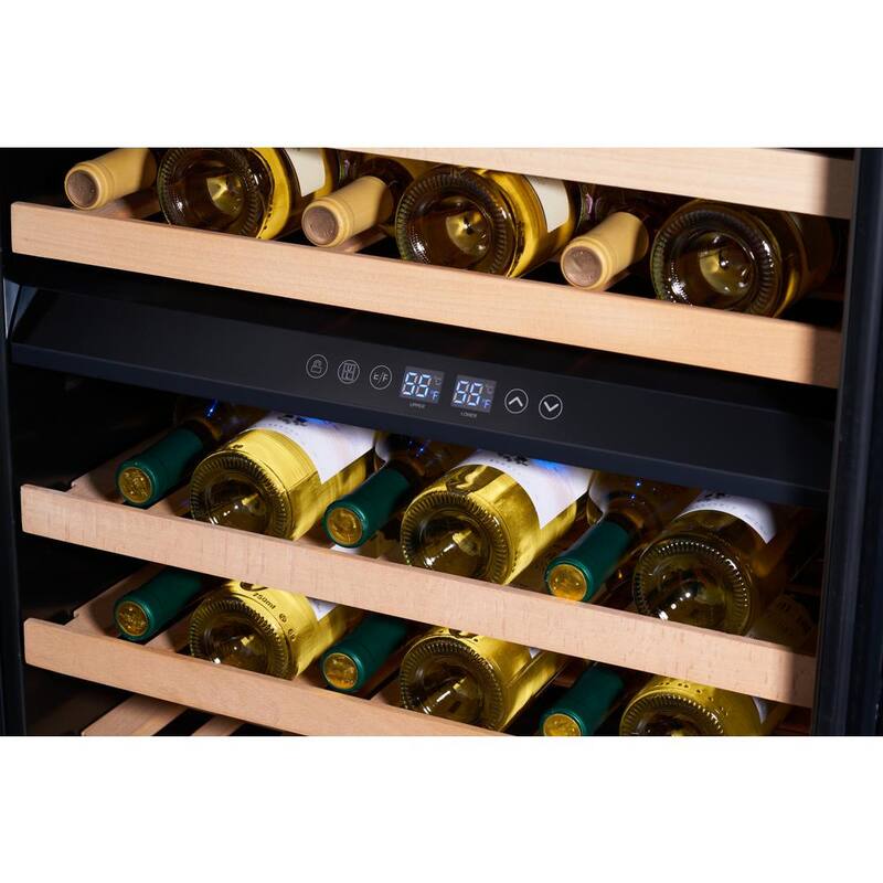 24 in. Built-in 51-Bottle Stainless Steel Wine Cooler A669