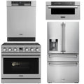 36 Electric Range, Refrigerator, Dishwasher and Microwave I425210