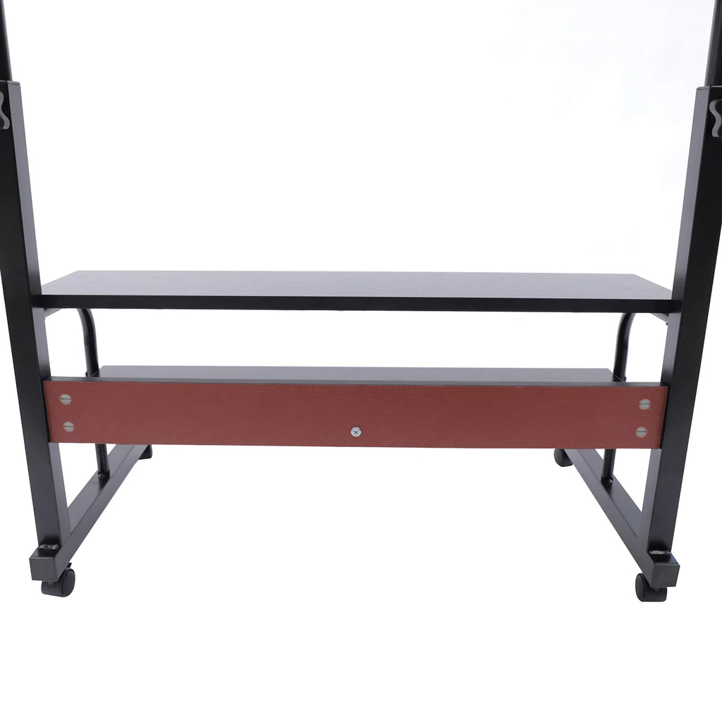 Height Adjustable Mobile Computer Desk with Wheels Y140384