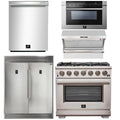 36 Inch Pro Gas Range, Wall Mount Range Hood, Refrigerator, Microwave Drawer, Dishwasher B299406