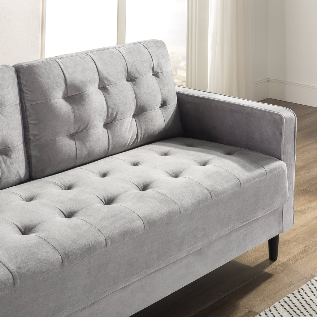 Navy Velvet Sofa Couch Y9016