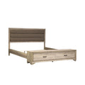 Light Brown Queen Storage Bed R192146
