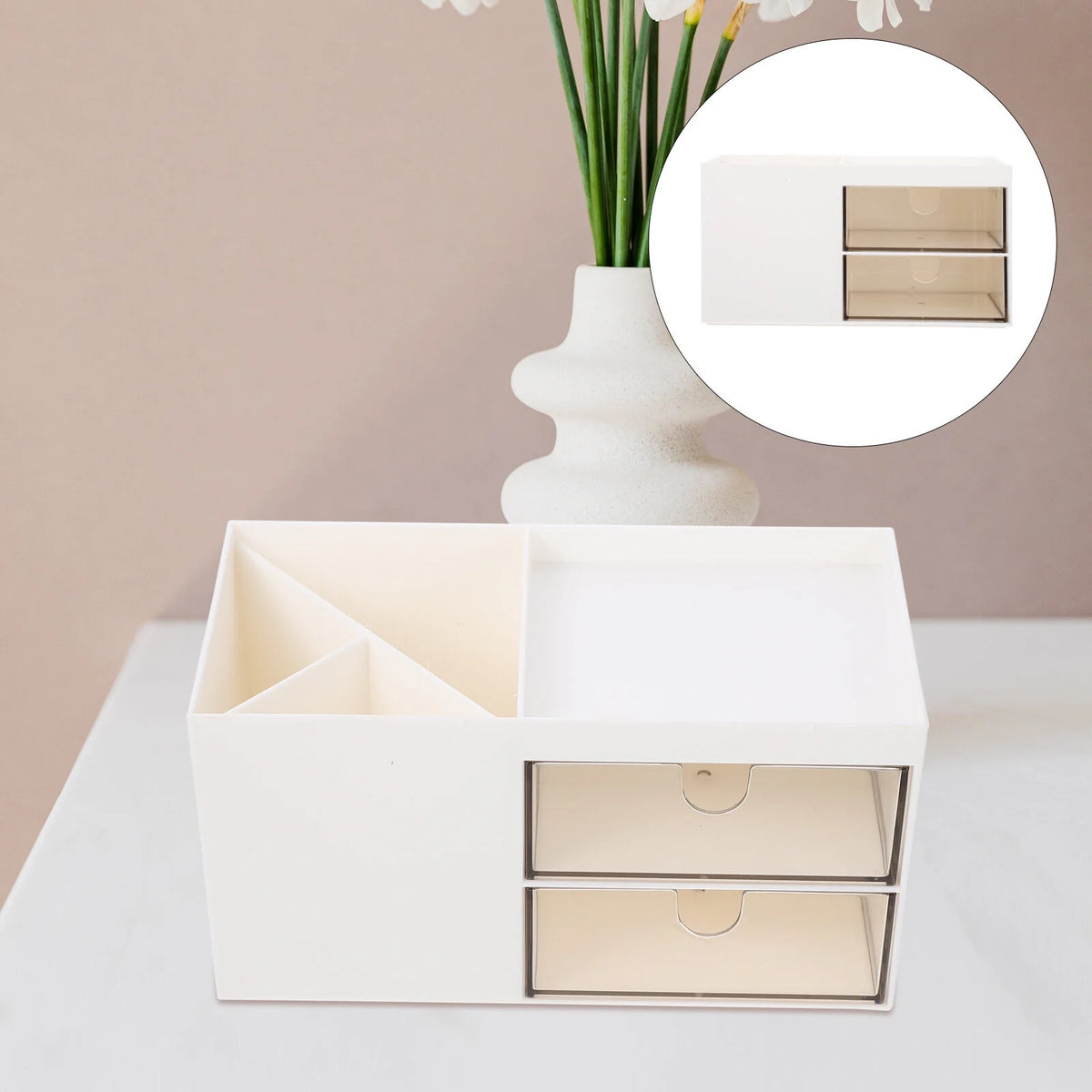 Ivory Bathroom Storage Box O366879