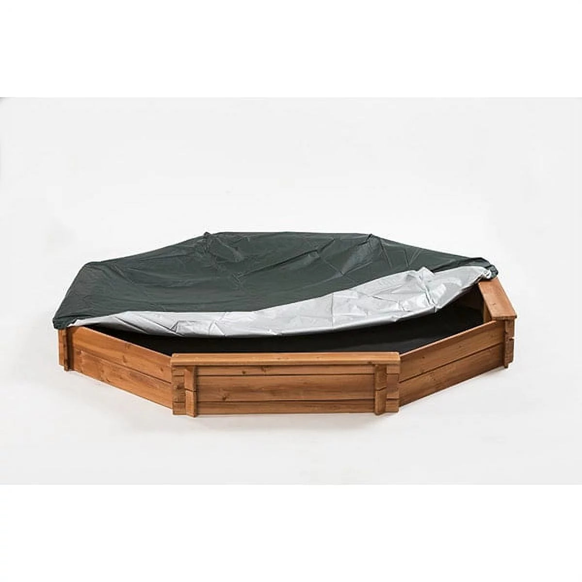 Wooden Cedar Sand Box with Seat Boards A663811