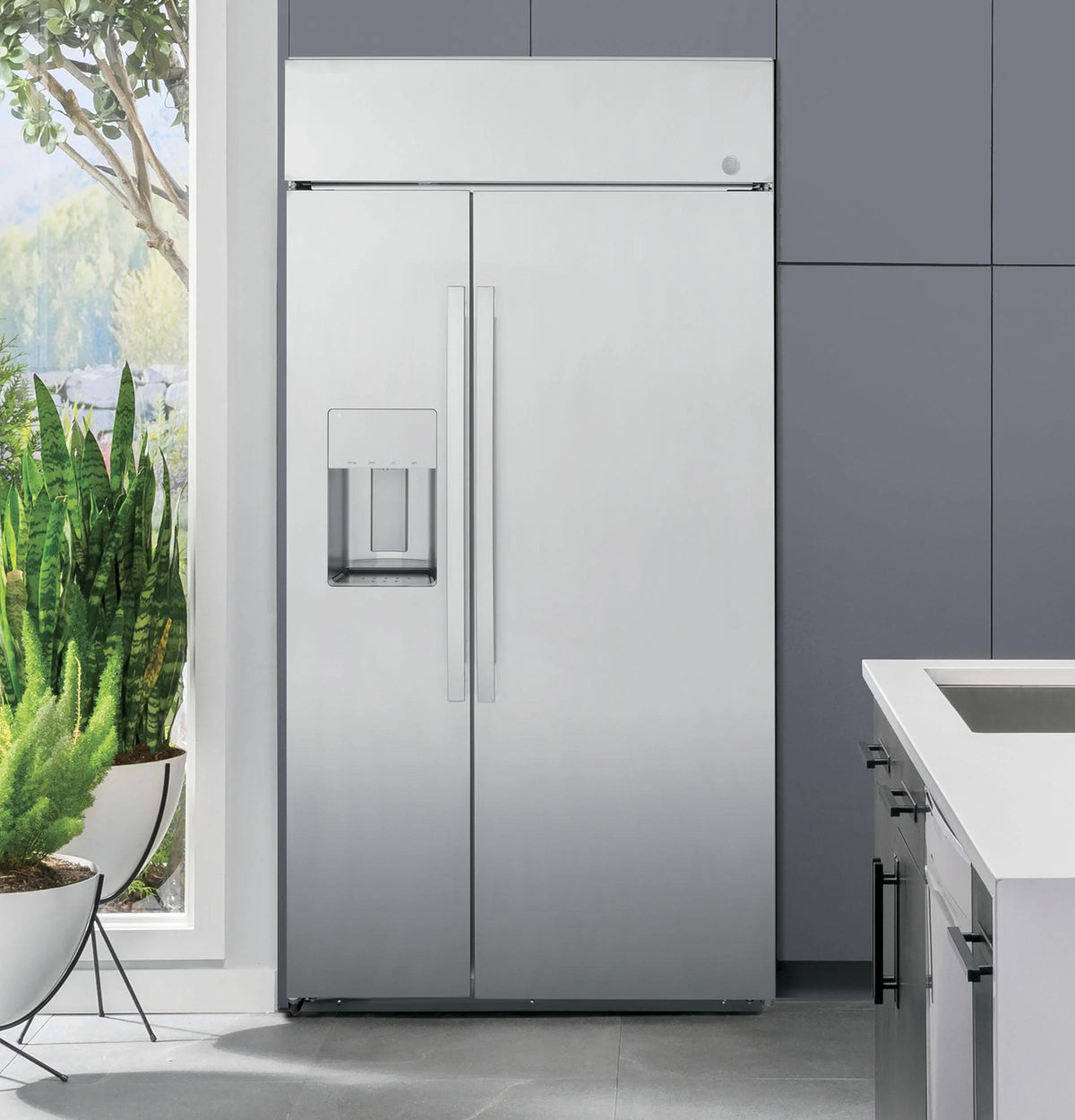 48 Inch Built-In Side by Side Smart Refrigerator with 28.7 Cu. Ft. Capacity O220