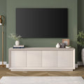 White Rectangular TV Stand G58904