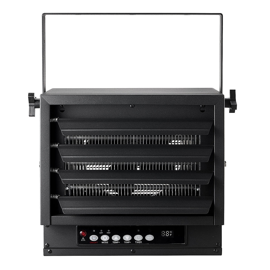 Black 7500W 240V Hard Wired Digital Electric Garage Heater with Remote G13536