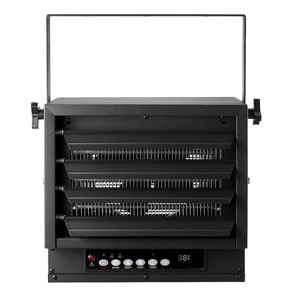 Black 7500W 240V Hard Wired Digital Electric Garage Heater with Remote G13536
