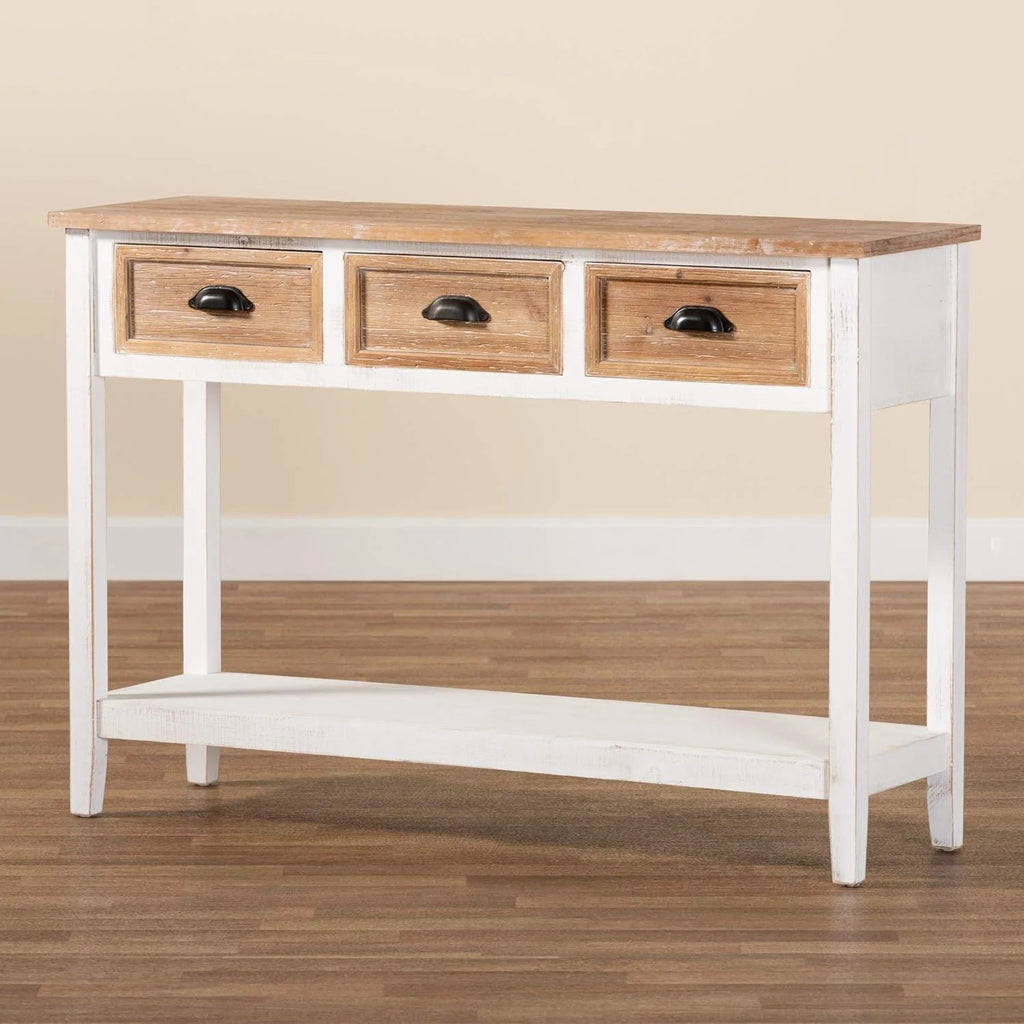White Oak Console Tables O402767