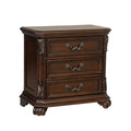 Dark Brown 3 Drawer Night Stand J9938