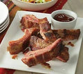 Hickory Smoked Baby Back Pork Ribs with Sauce F863886