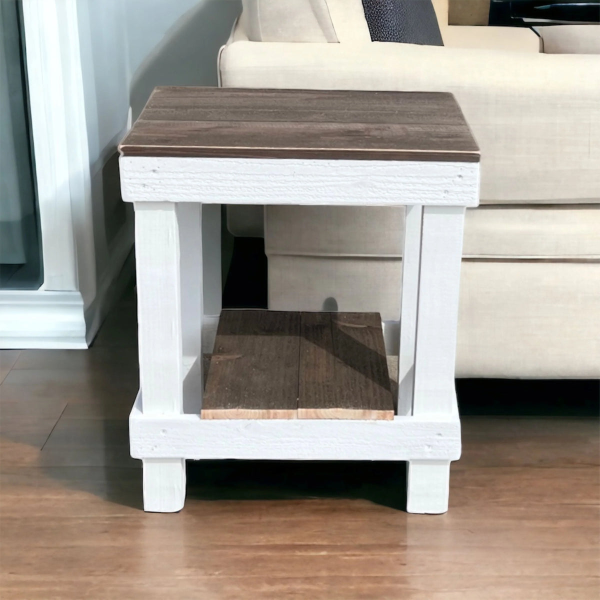 Reclaimed Wood Slim End Table K45571
