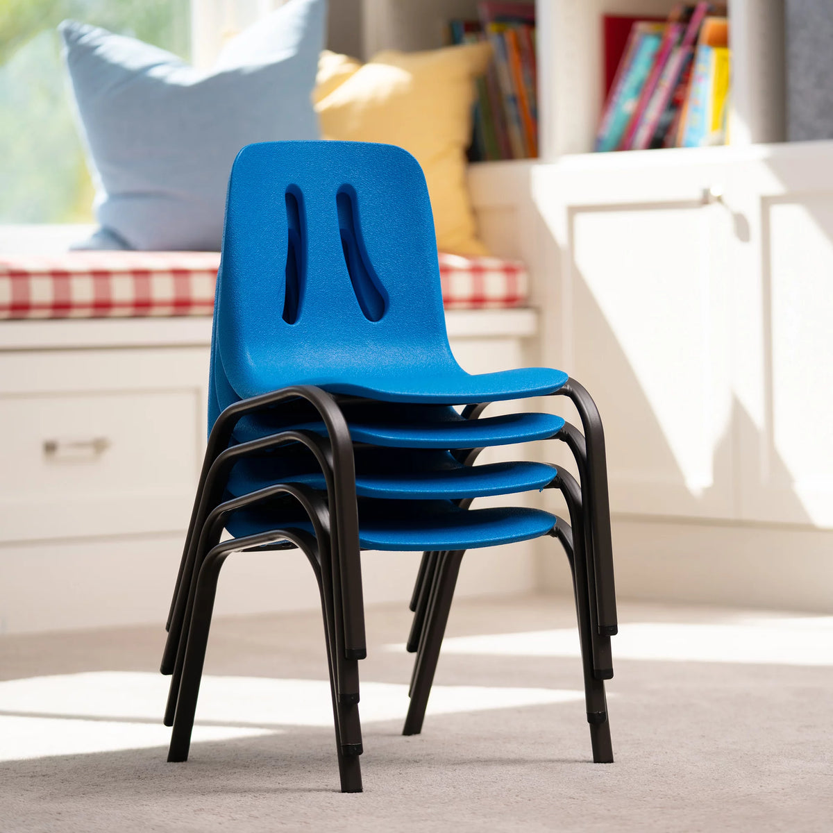 Children’s Stacking Chair 4 Pack Dragonfly Blue M212