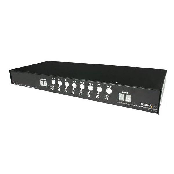 1U Rackmount Power Switch 8 Outlet 15 Amp PDU U773440