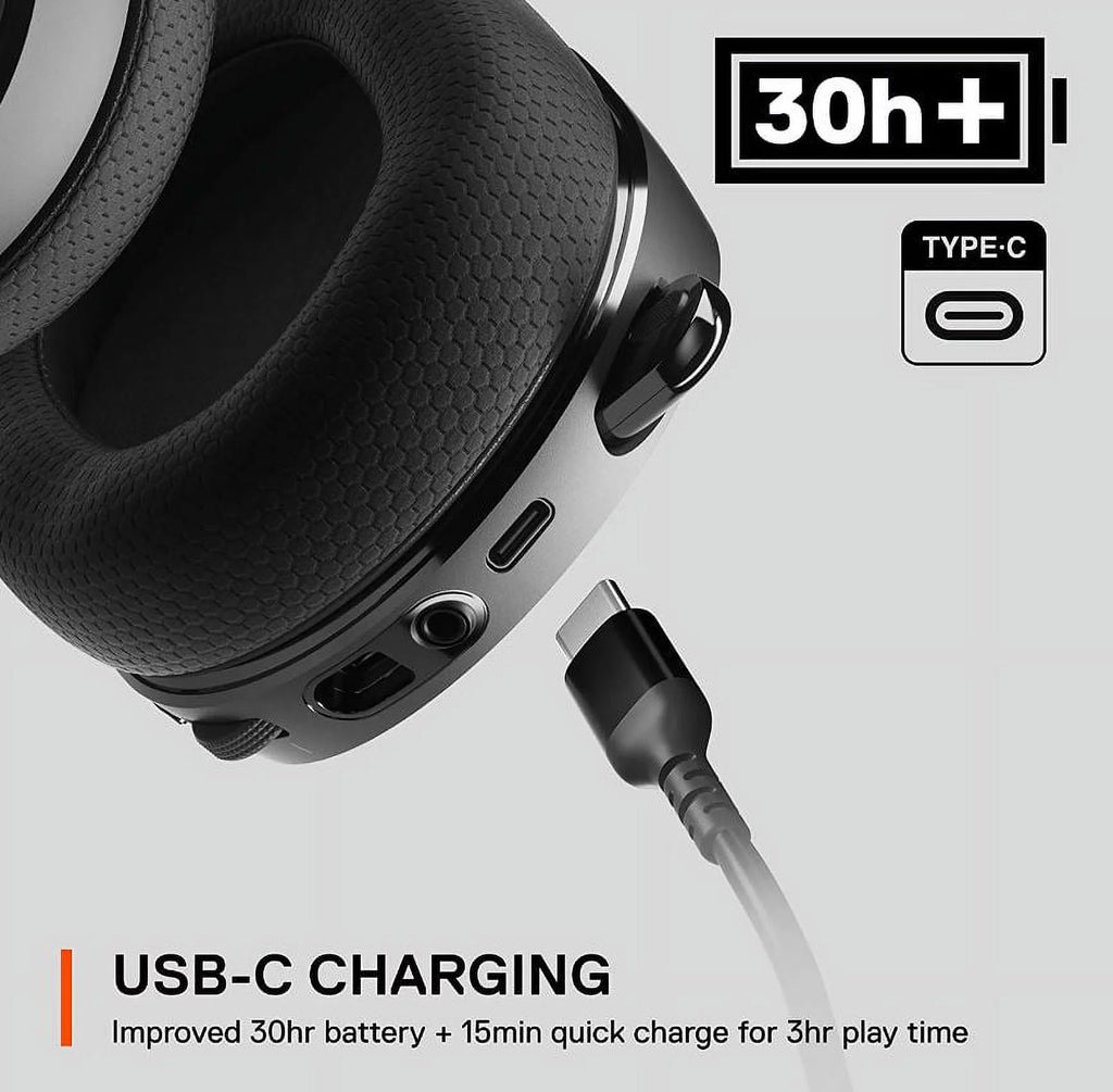 Black 2.4 GHz Wireless USB-C Headset L398276