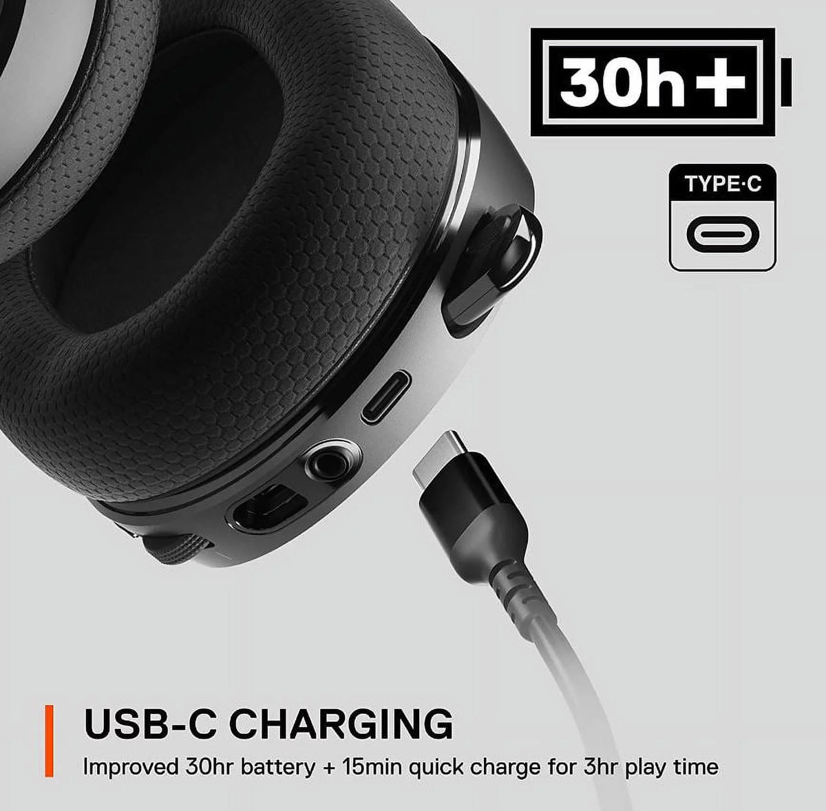 Black 2.4 GHz Wireless USB-C Headset L398276